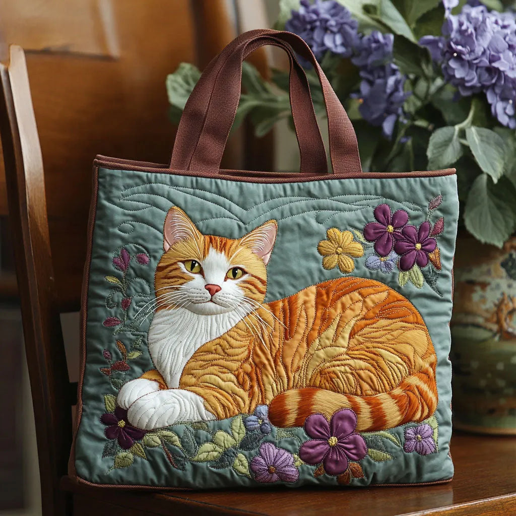 Sac artisanal - Chat roux