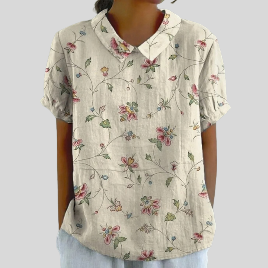 Haut Fleuri Confort Élégant