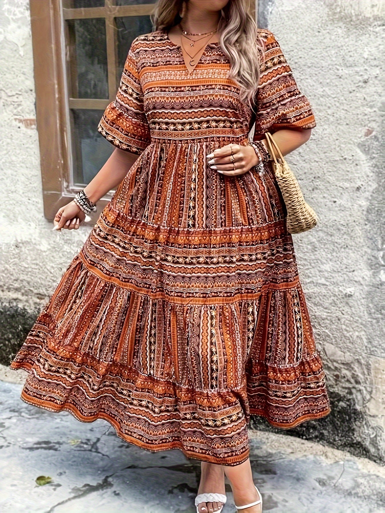 Joraine - Robe Ethnique Fluide