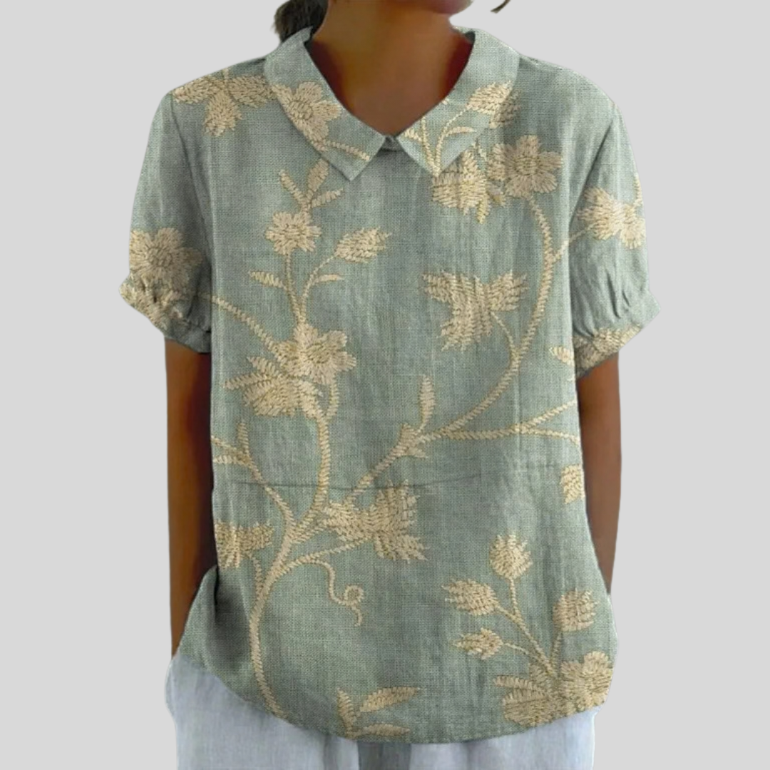 Haut Fleuri Confort Élégant