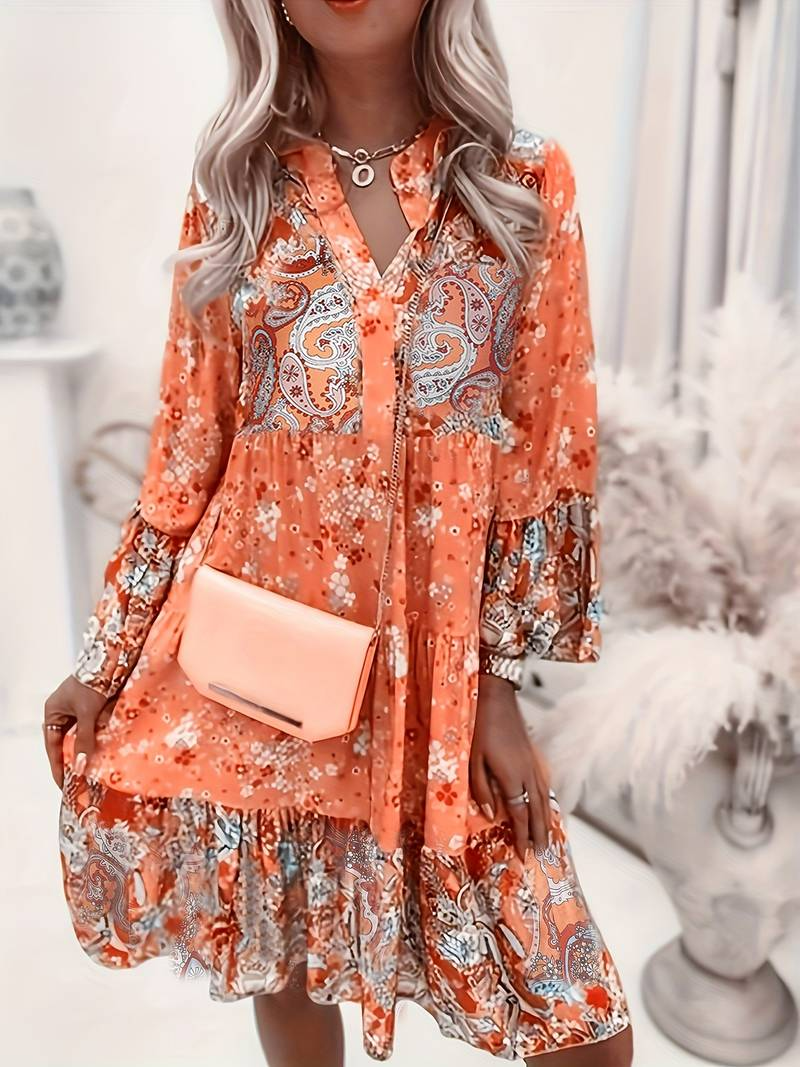 Eira - Robe Boho Imprimée