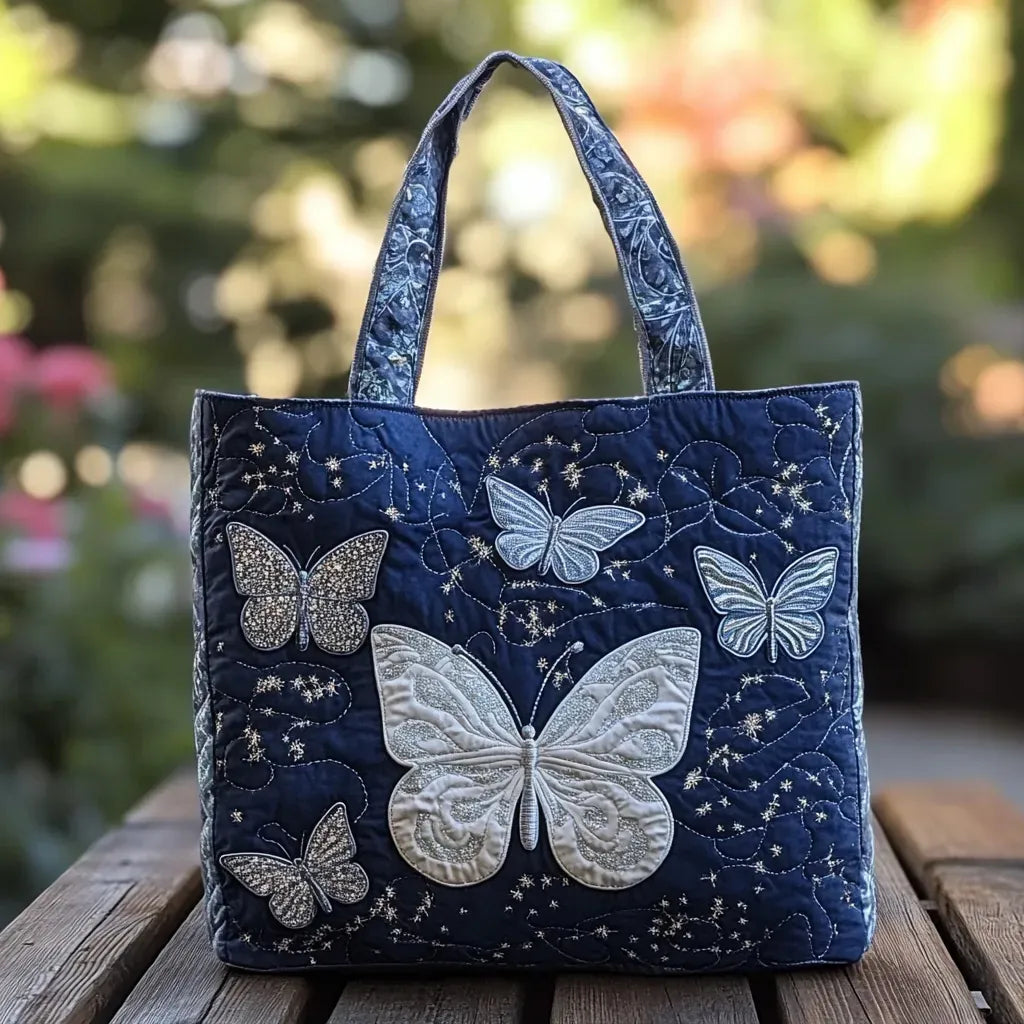Sac artisanal - Papillon argenté
