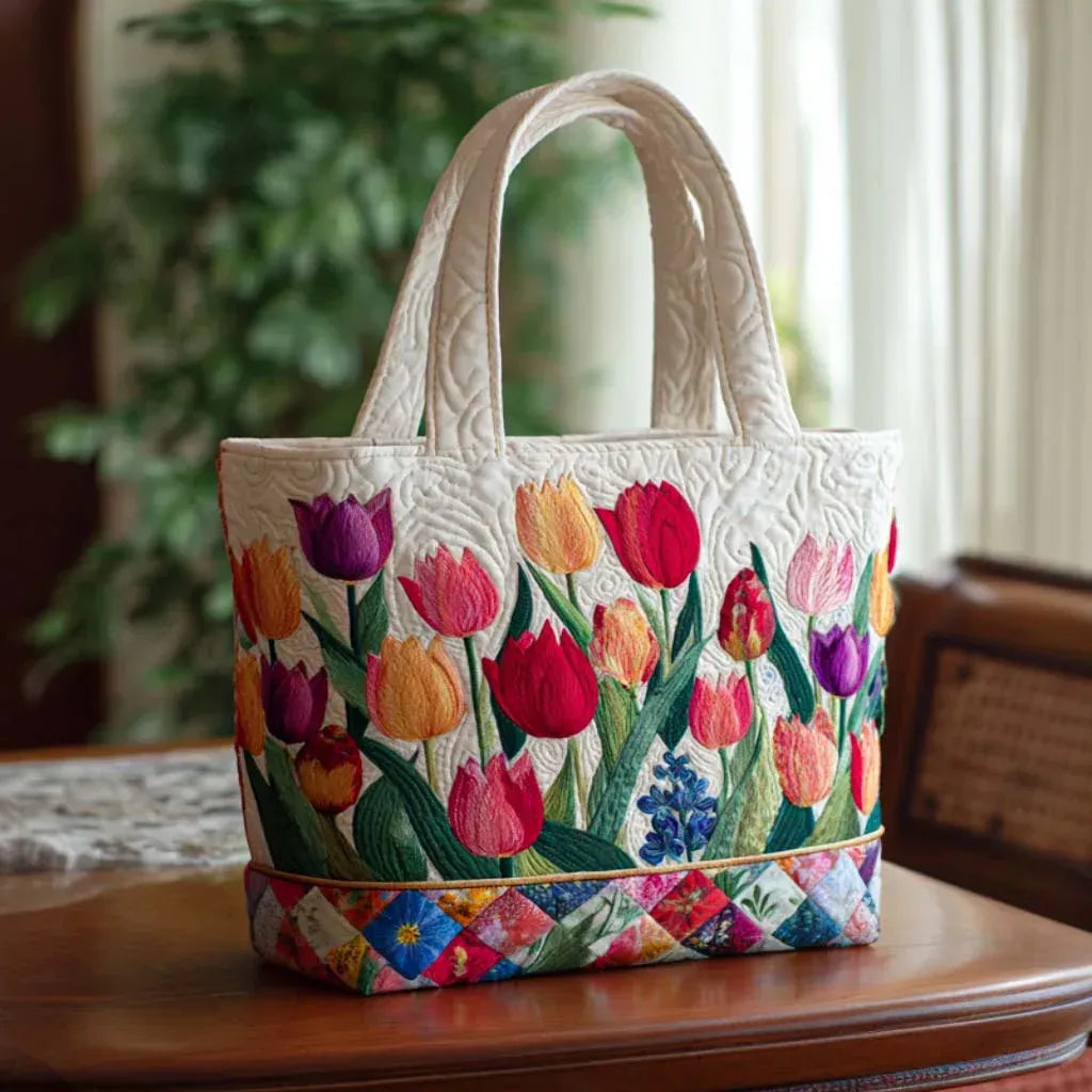 Sac artisanal - Jardin de tulipes