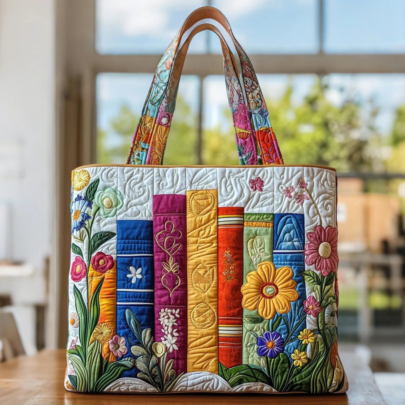 Sac artisanal - Bibliothèque florale