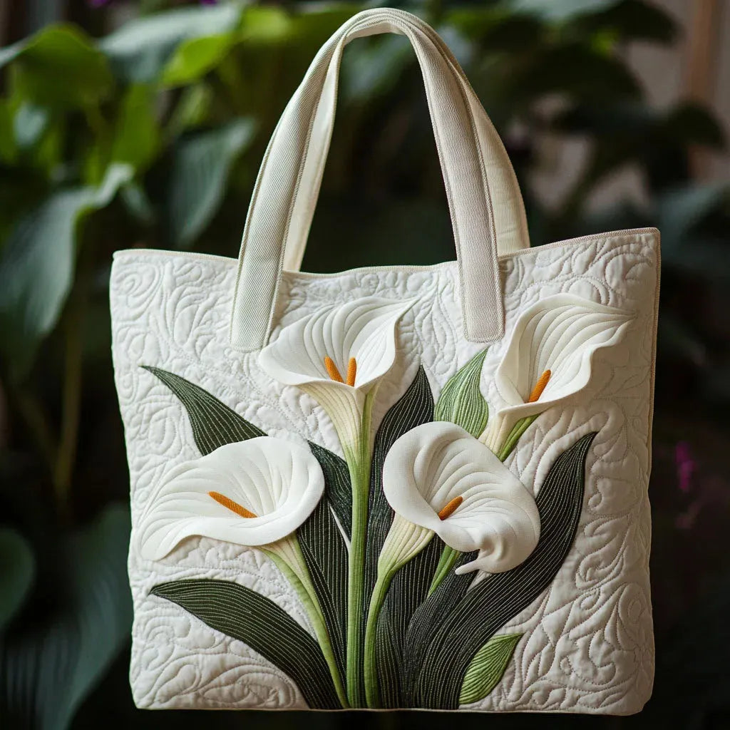 Sac artisanal - Arum Blanc