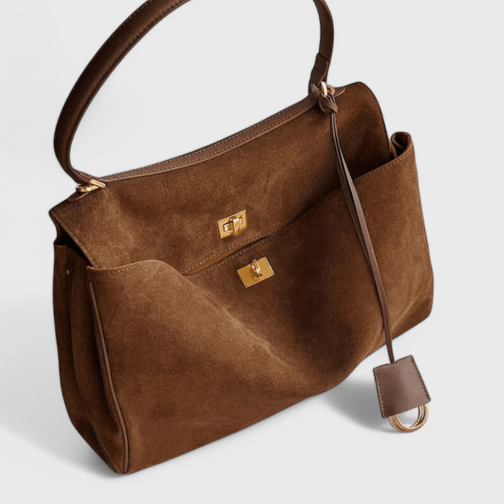 Cécilie | Sac à cadenas doré