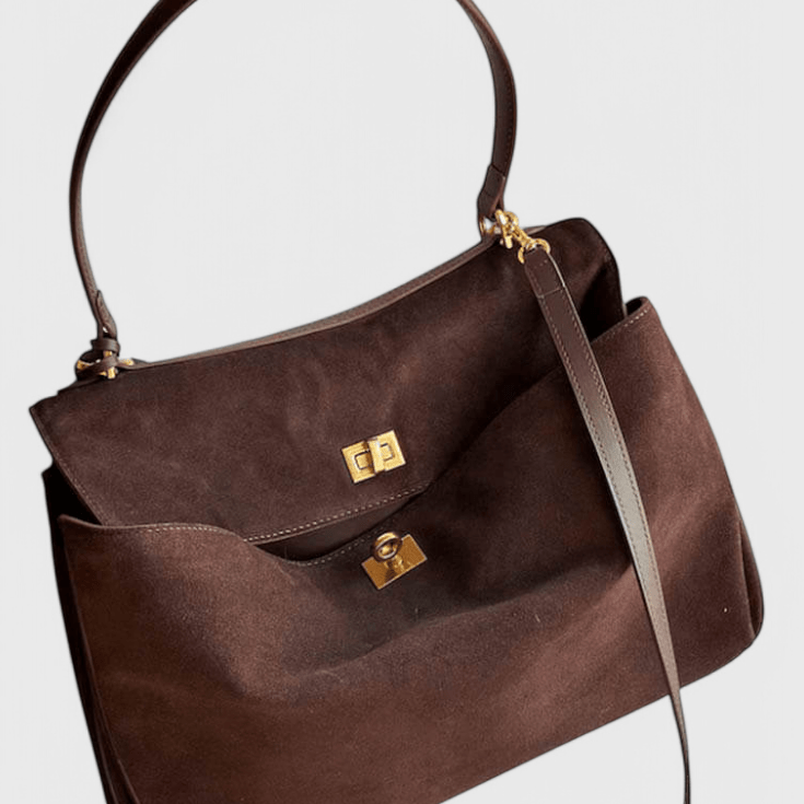 Cécilie | Sac à cadenas doré