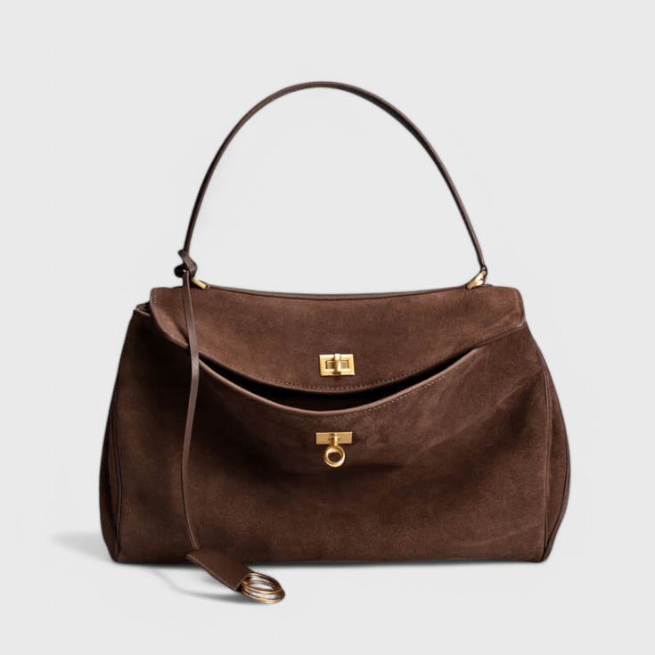 Cécilie | Sac à cadenas doré