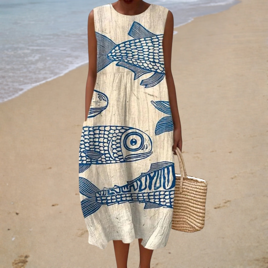 Robe d’Été Confortable Sans Manches