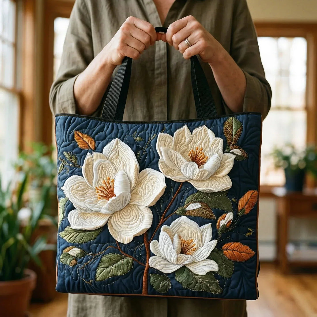 Sac artisanal - Magnolia Délicat