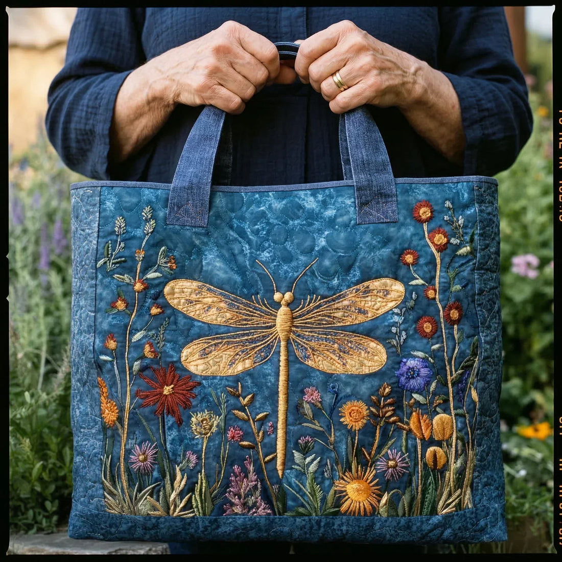 Sac artisanal - Libellule dorée