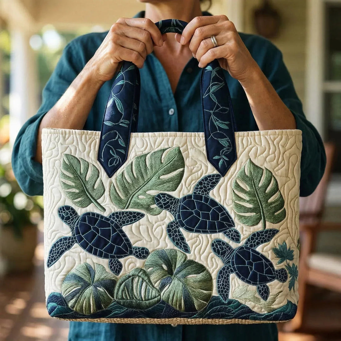 Sac artisanal - La beauté de la tortue marine