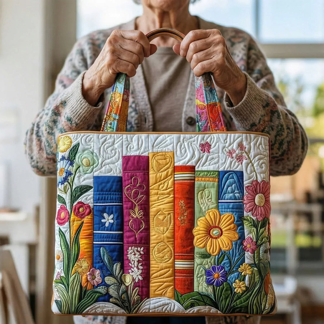 Sac artisanal - Bibliothèque florale